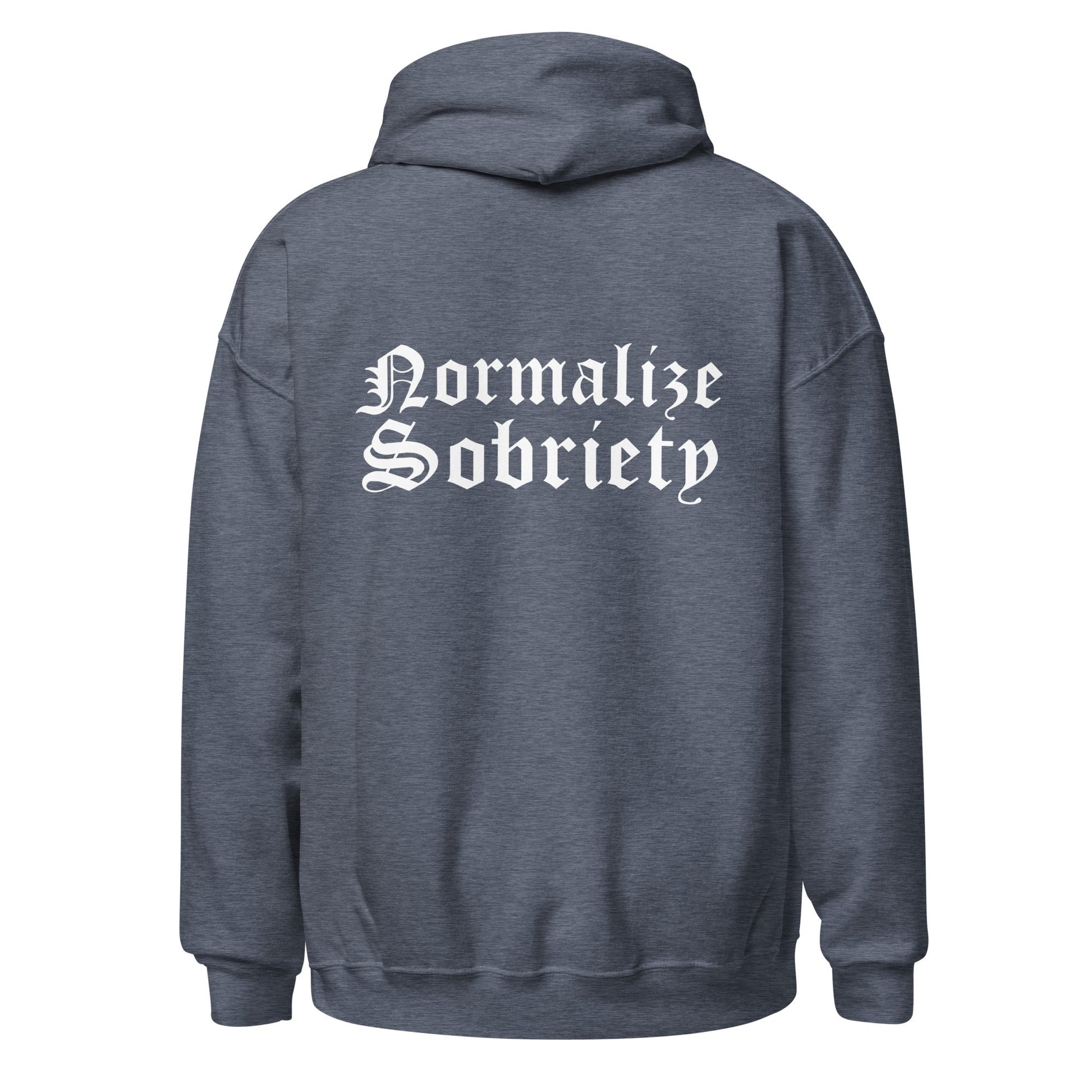 Normalize Sobriety (back print) Hoodie - Soberlands