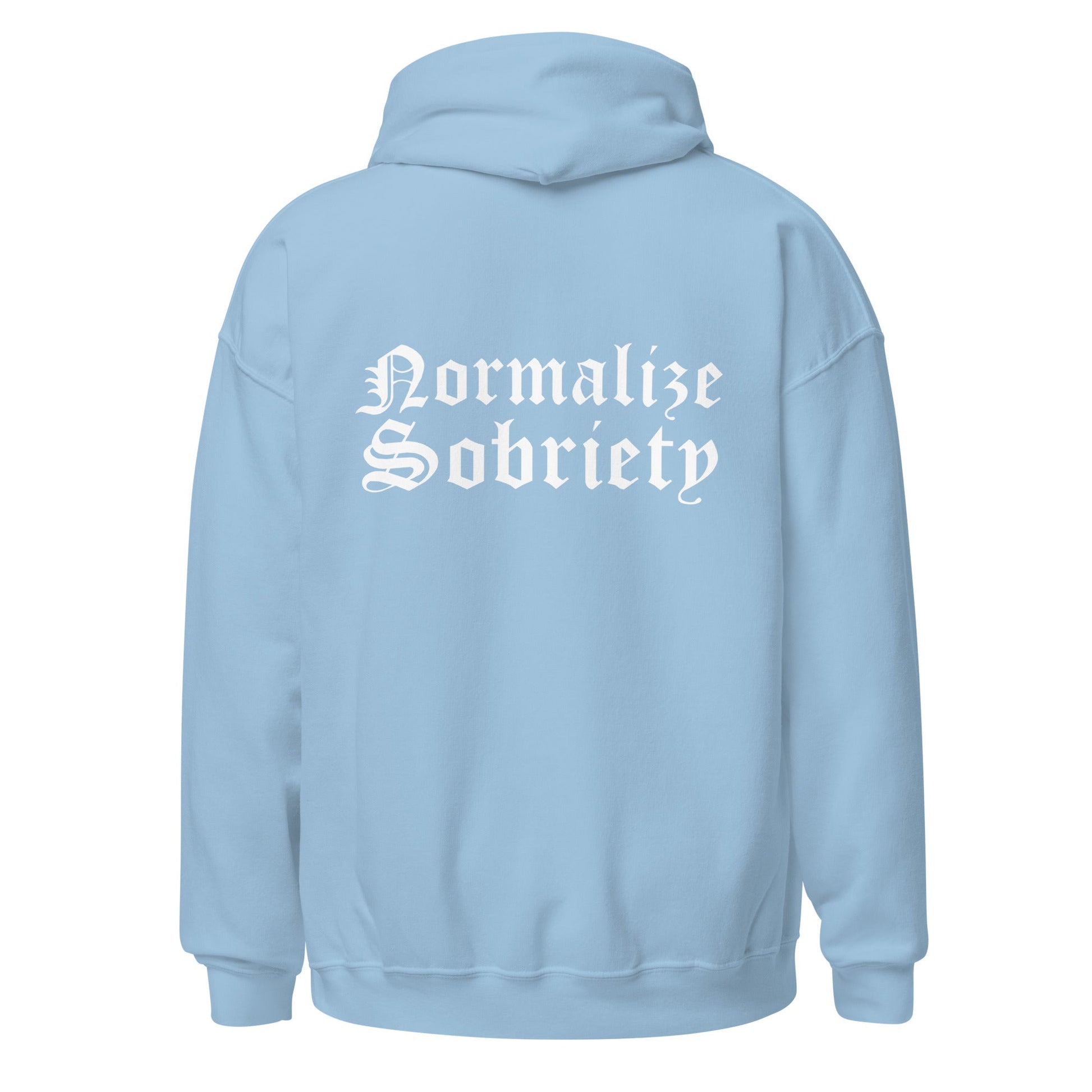 Normalize Sobriety (back print) Hoodie - Soberlands
