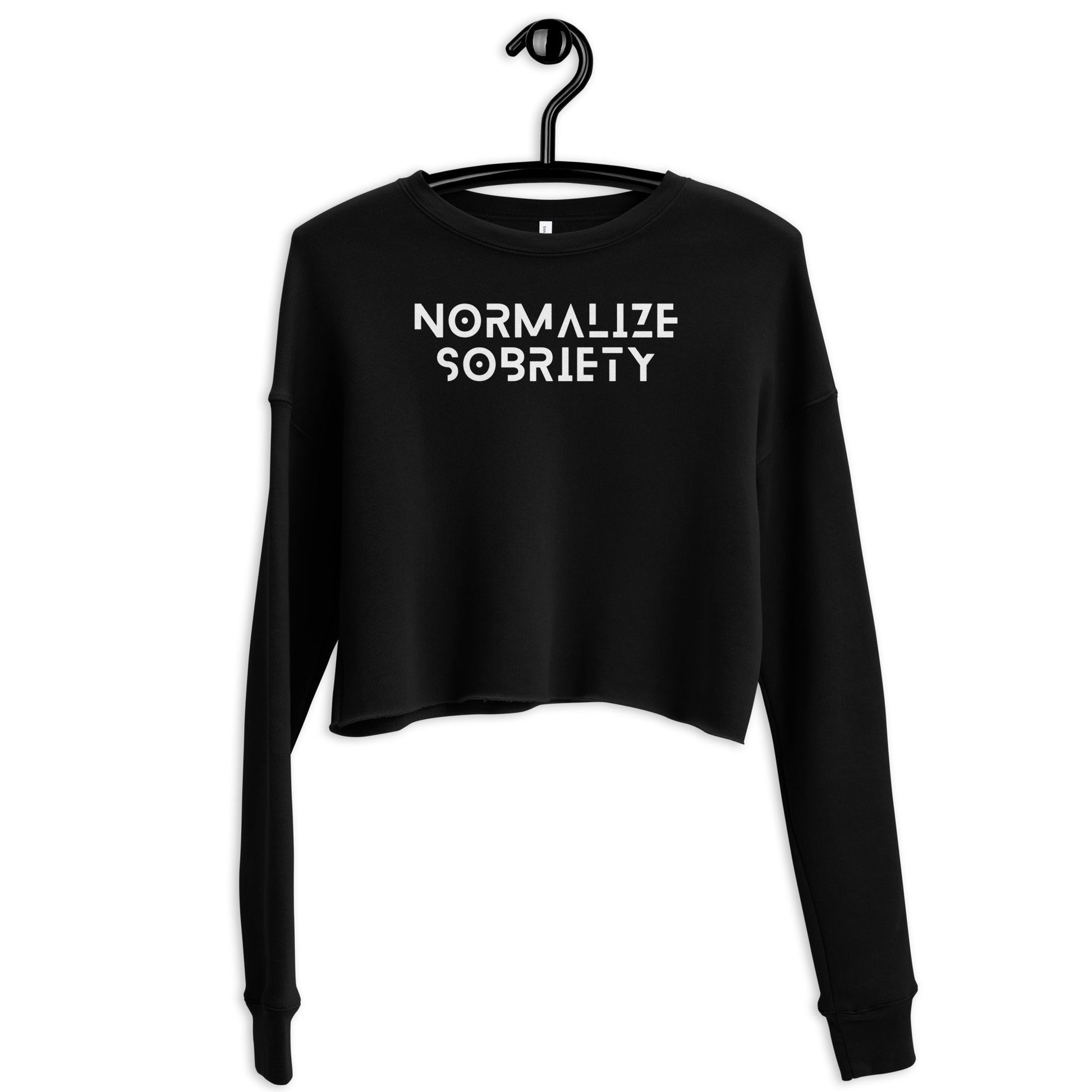 Normalize Sobriety Crop Sweatshirt - Soberlands
