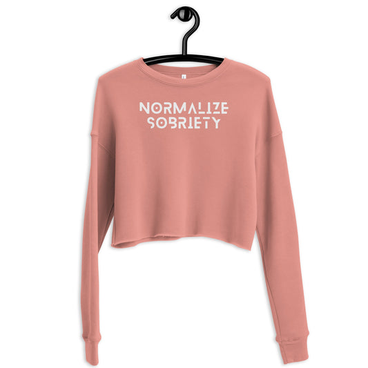 Normalize Sobriety Crop Sweatshirt - Soberlands