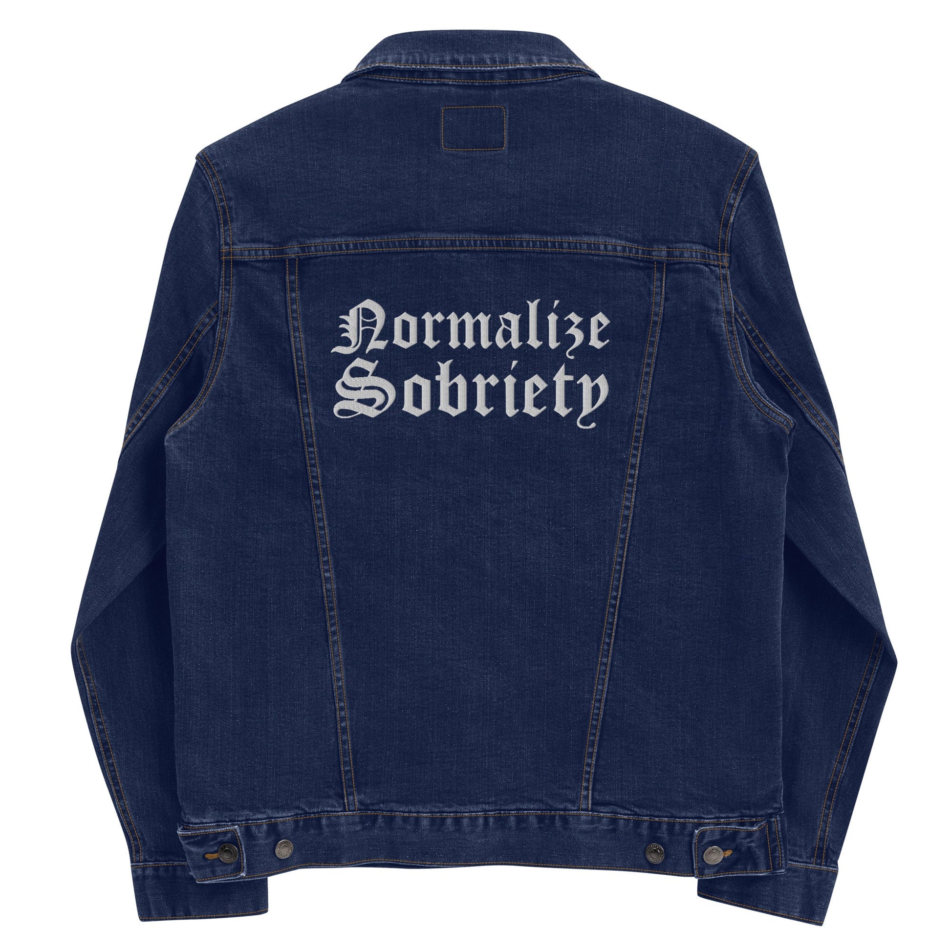 Normalize Sobriety Denim Jacket - Soberlands