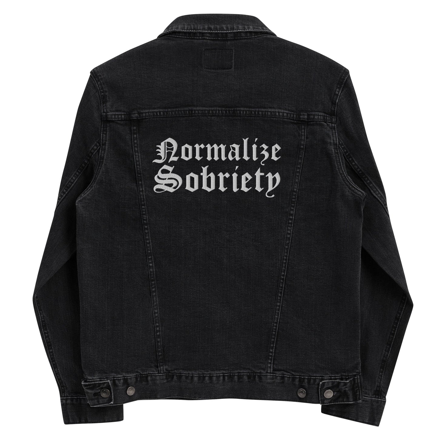 Normalize Sobriety Denim Jacket - Soberlands