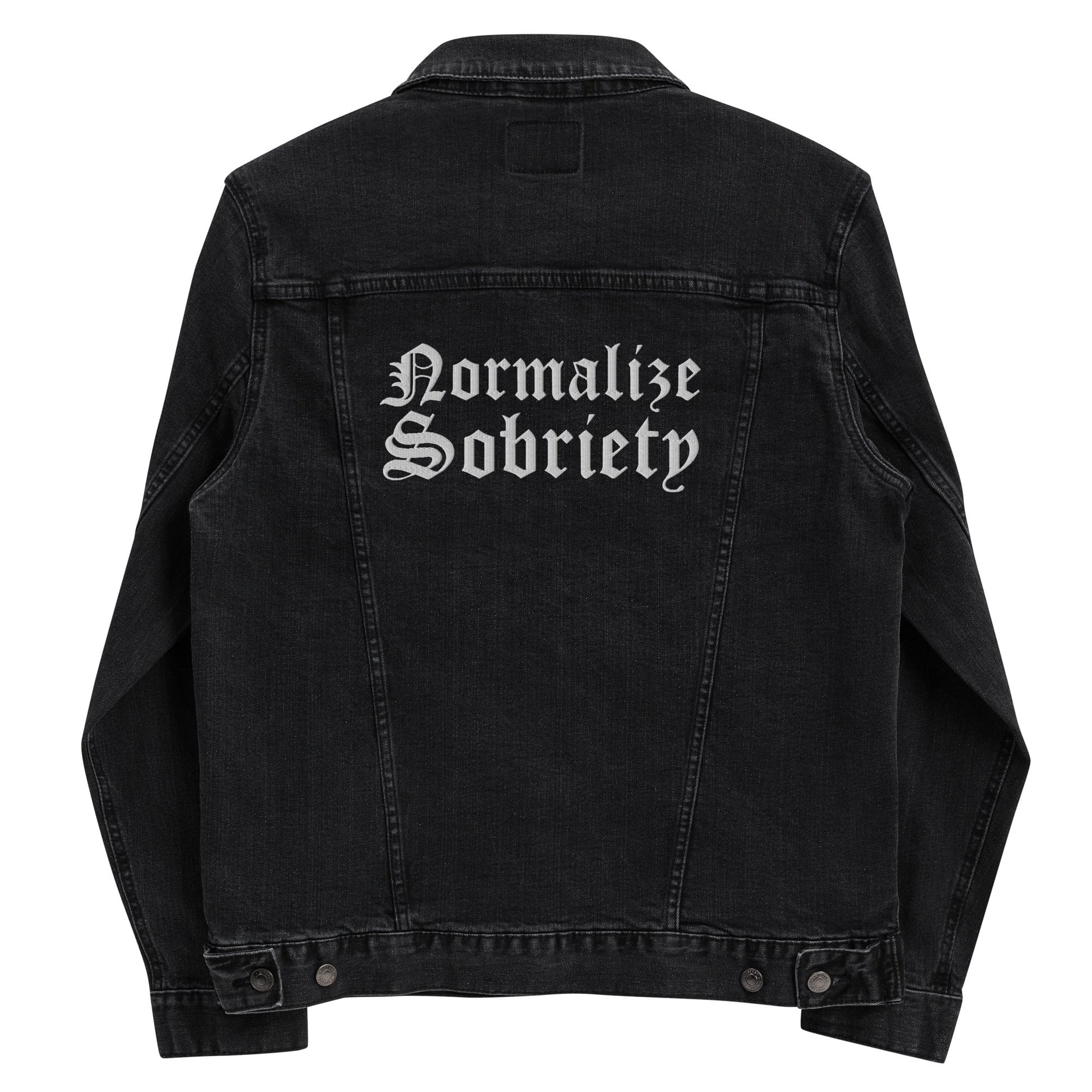 Normalize Sobriety Denim Jacket - Soberlands