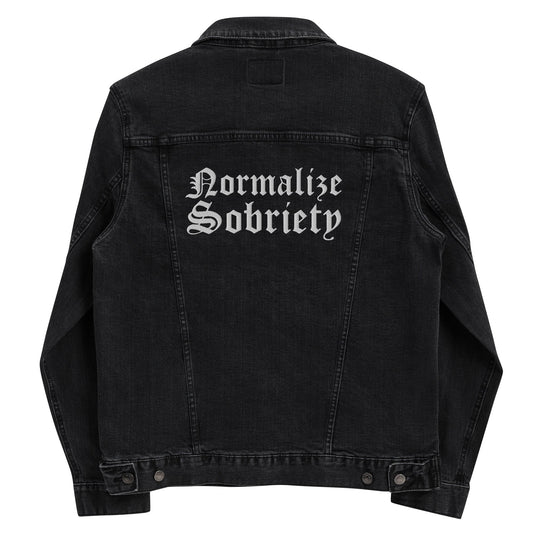 Normalize Sobriety Denim Jacket - Soberlands