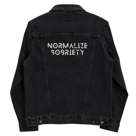 Normalize Sobriety Denim Jacket - Soberlands