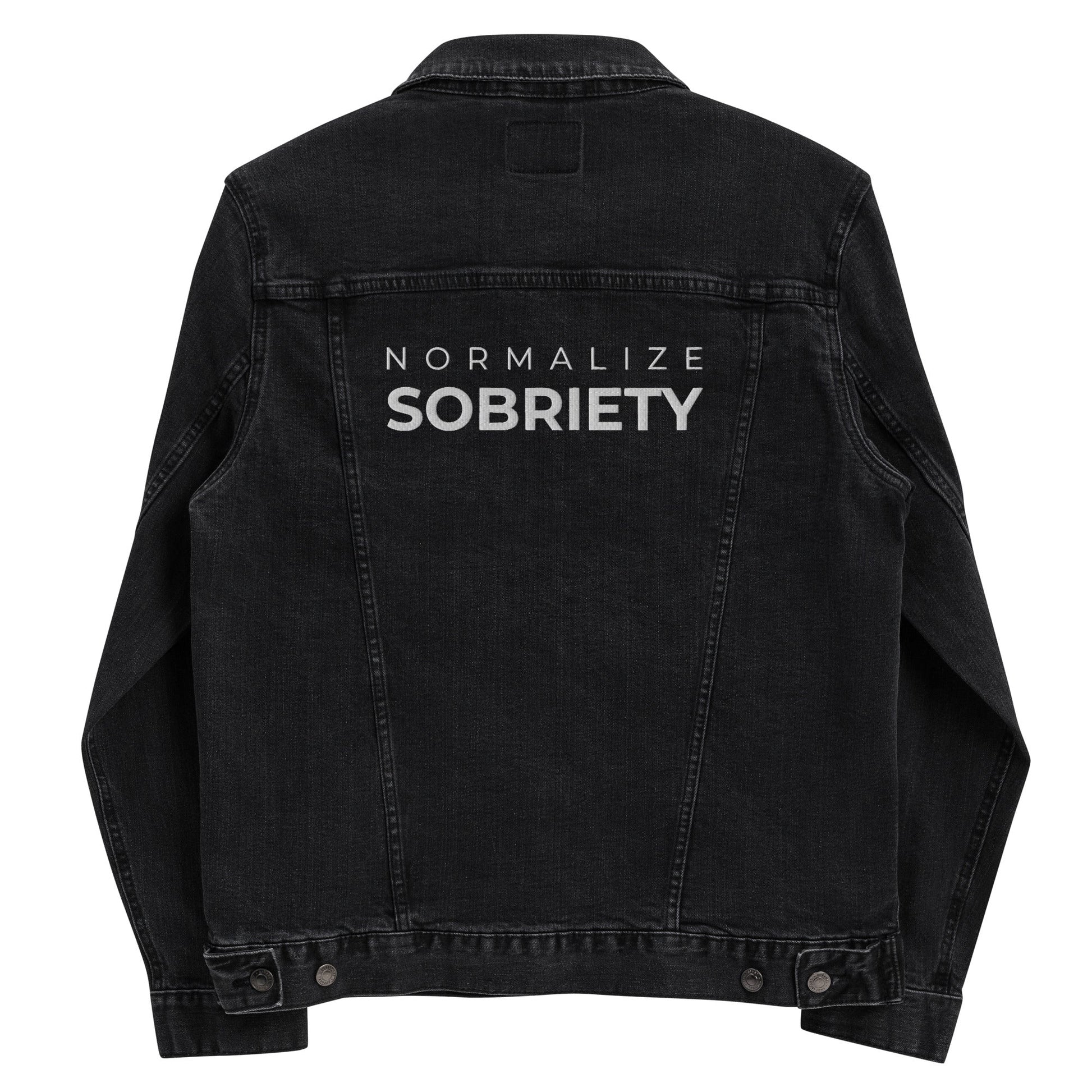 Normalize Sobriety Denim Jacket - Soberlands