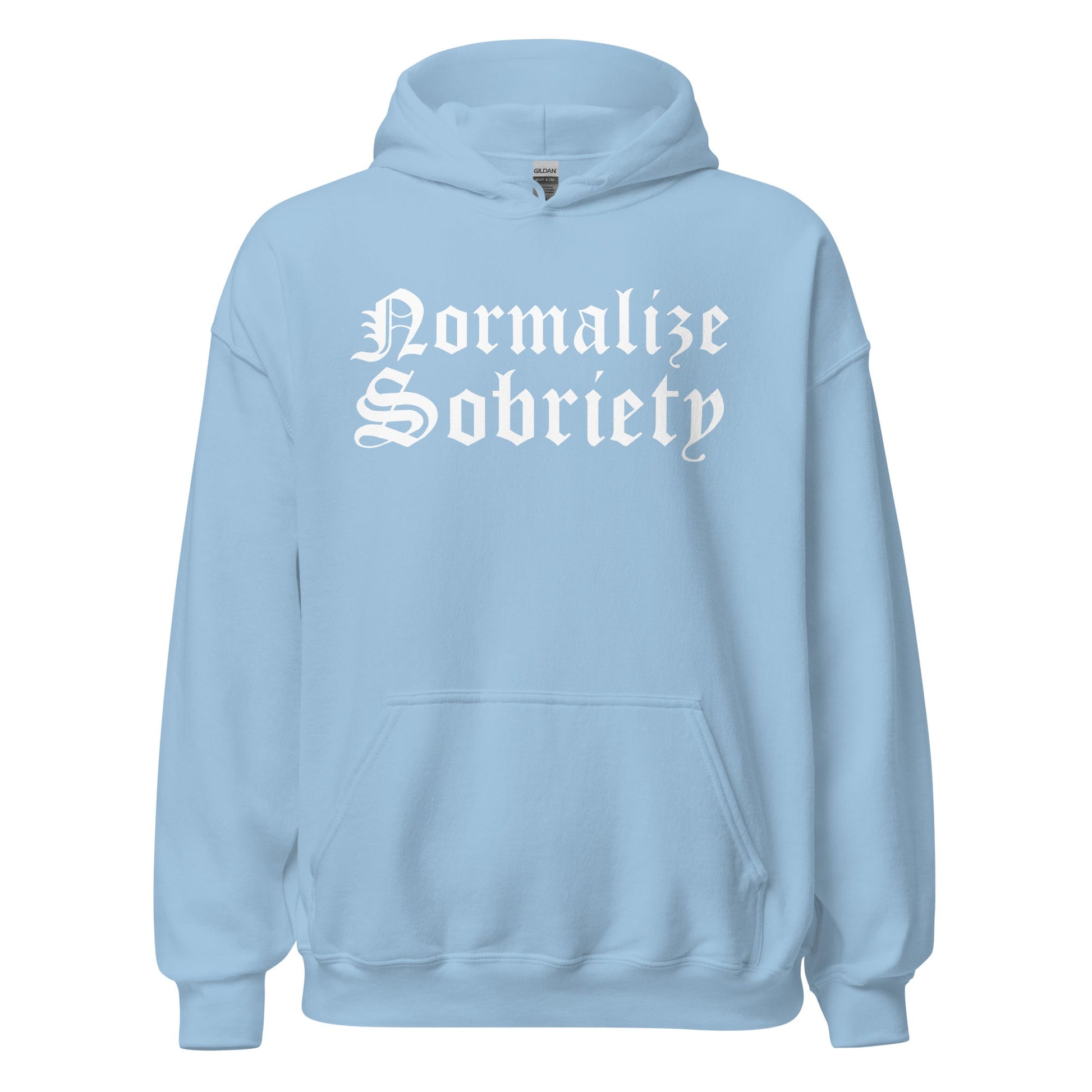 Normalize Sobriety (front print) Hoodie - Soberlands