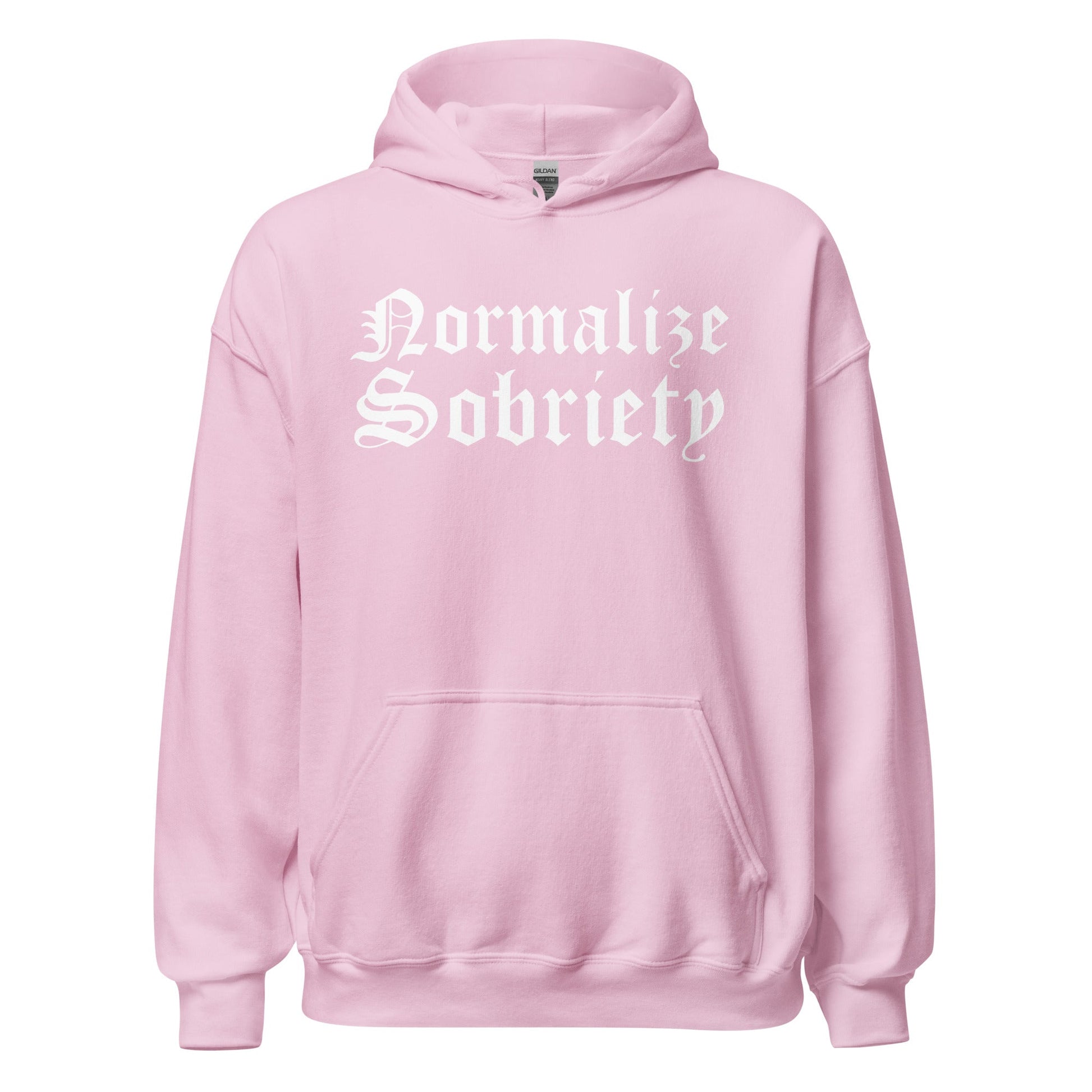 Normalize Sobriety (front print) Hoodie - Soberlands