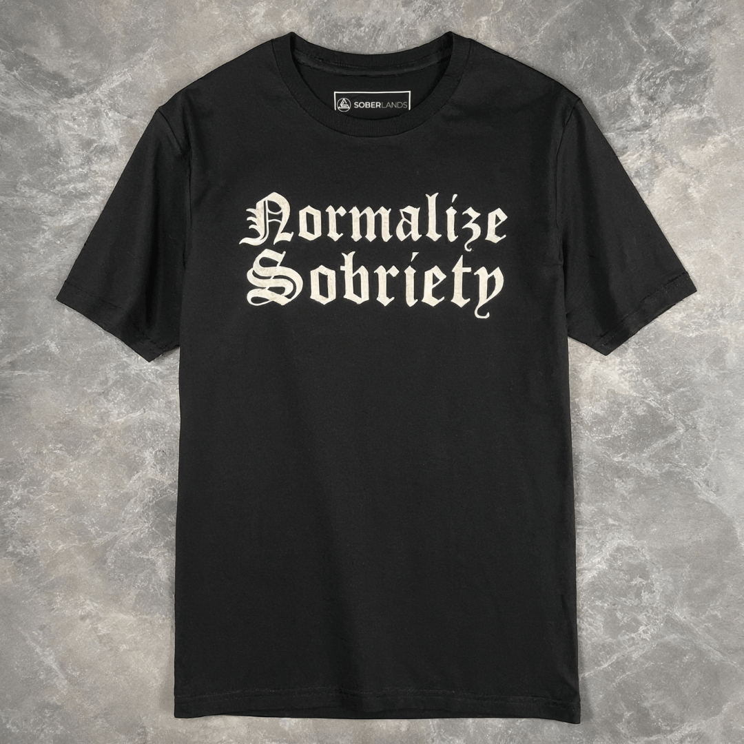Normalize Sobriety (Front Print) Tee - Soberlands