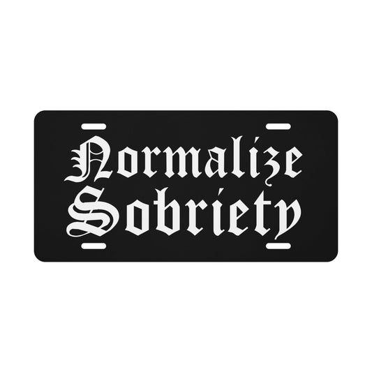 Normalize Sobriety License Plate - Soberlands