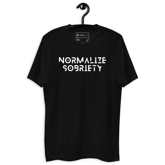 Normalize Sobriety Men's Fitted Tee - Soberlands
