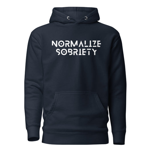 Normalize Sobriety Premium Hoodie - Soberlands