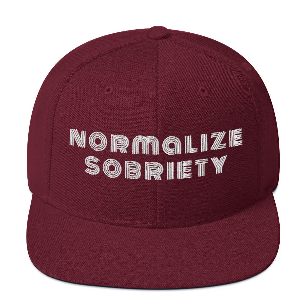 Normalize Sobriety (Stripe) Snapback - Soberlands