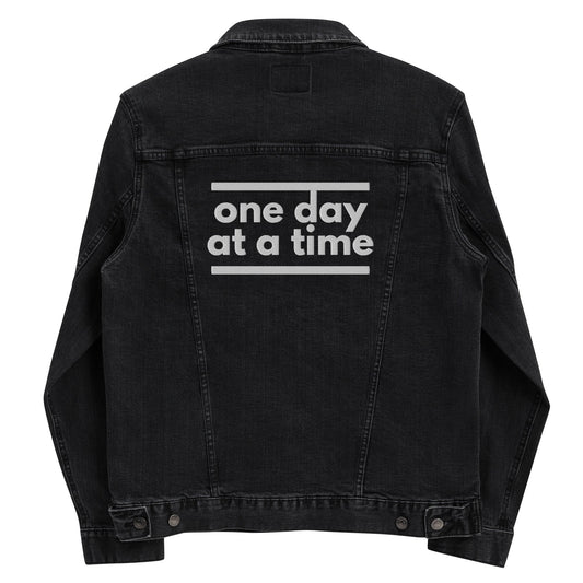 One Day At A Time Denim Jacket - Soberlands