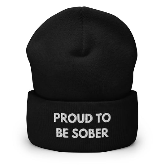 Proud To Be Sober Beanie - Soberlands