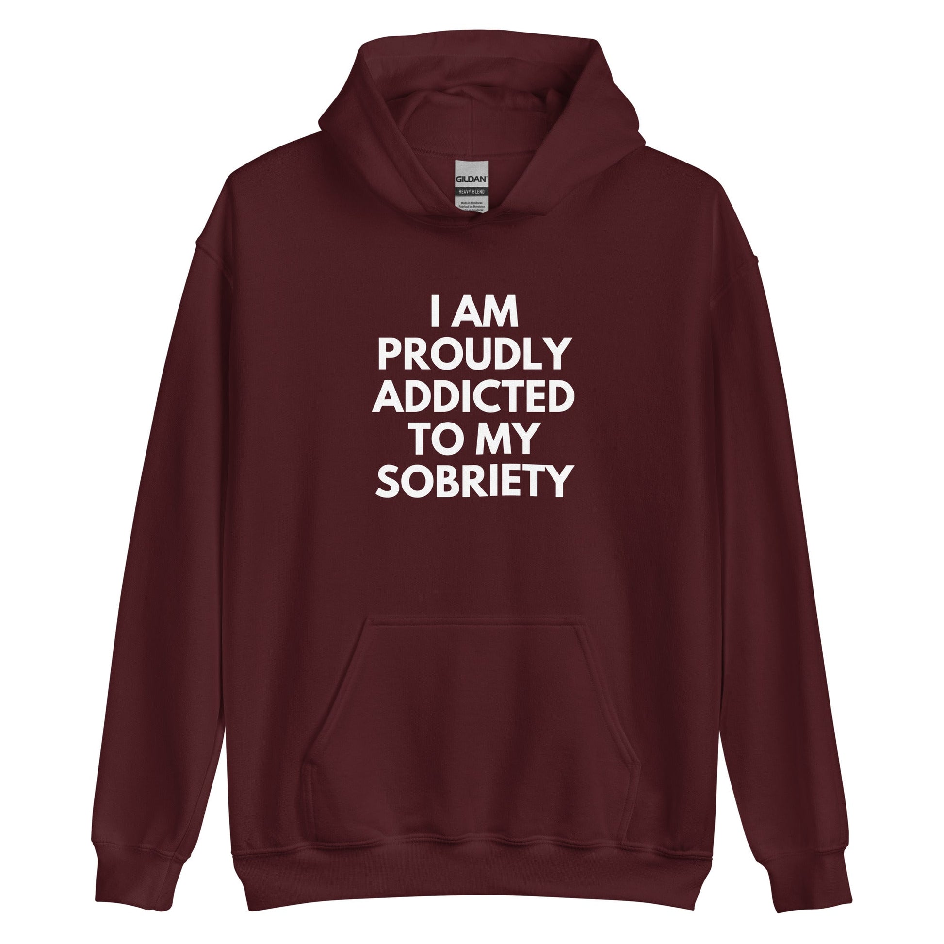 Proudly Addicted To Sobriety Hoodie - Soberlands
