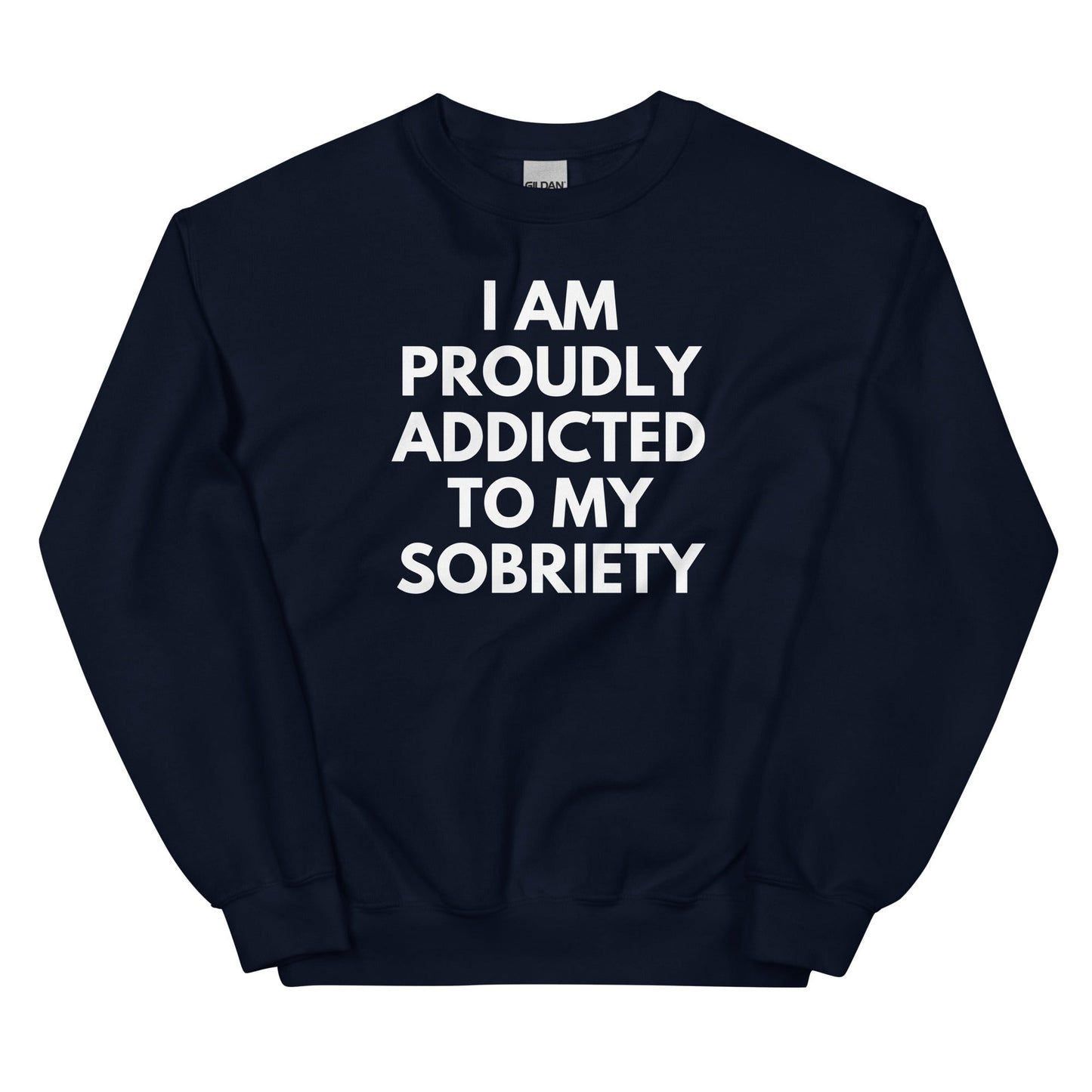 Proudly Addicted To Sobriety Sweatshirt - Soberlands