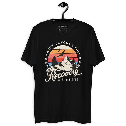 Recovery Men's Fitted Tee - Soberlands