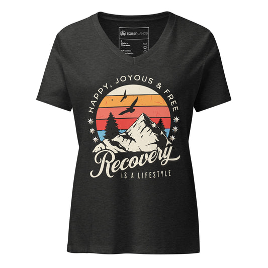 Recovery Women’s V - neck Tee - Soberlands