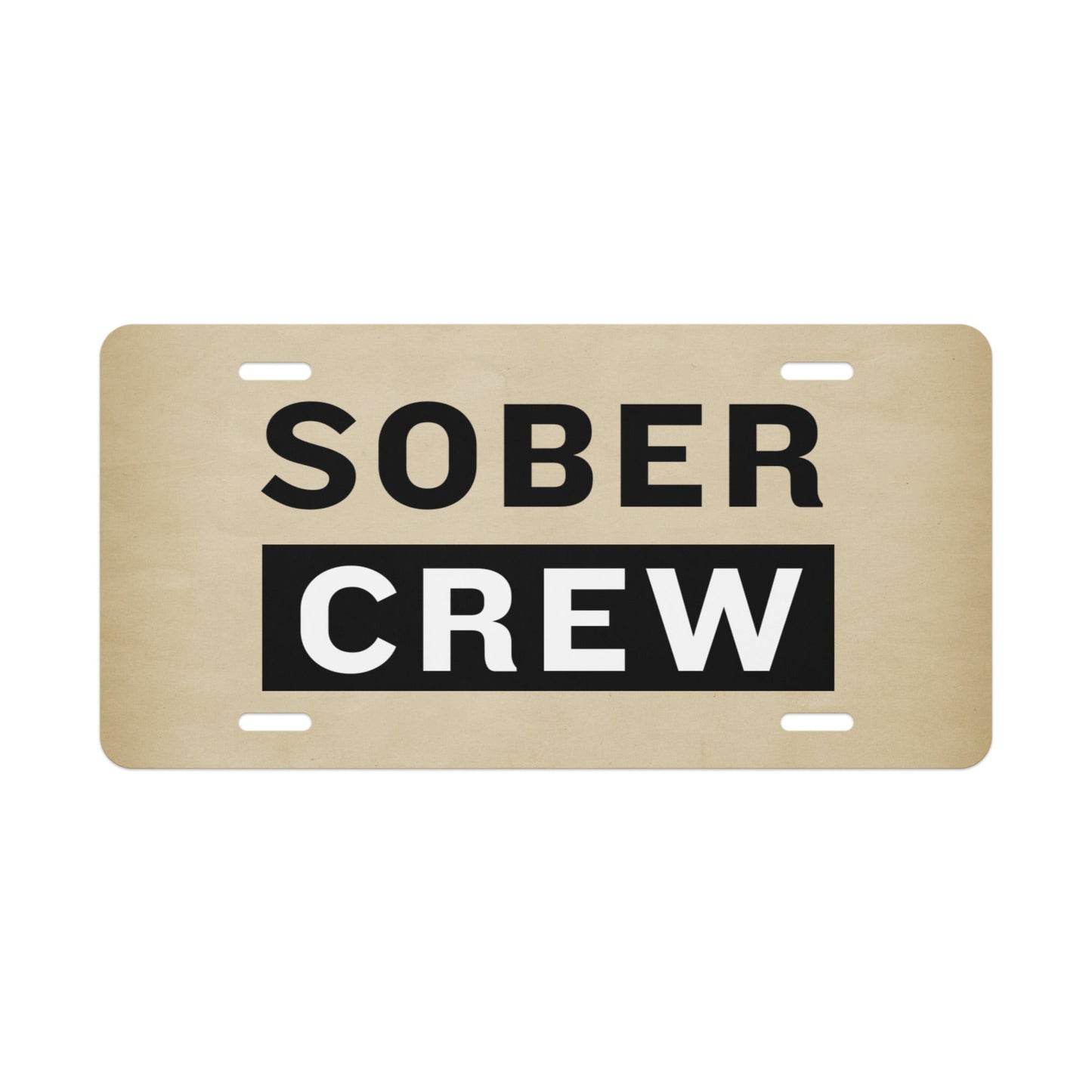 Sober Crew License Plate - Soberlands