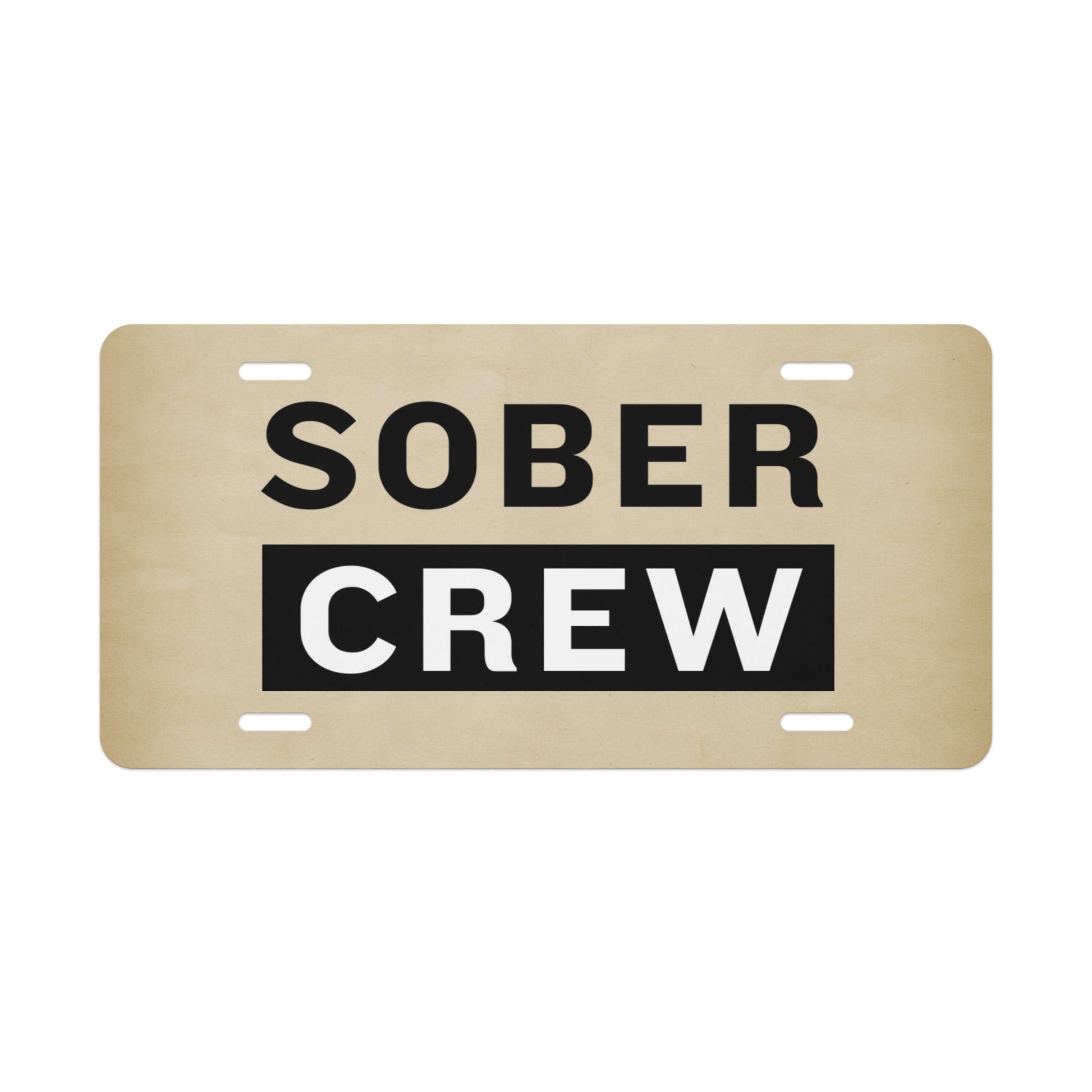 Sober Crew License Plate - Soberlands