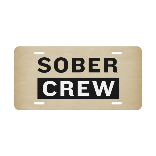 Sober Crew License Plate - Soberlands