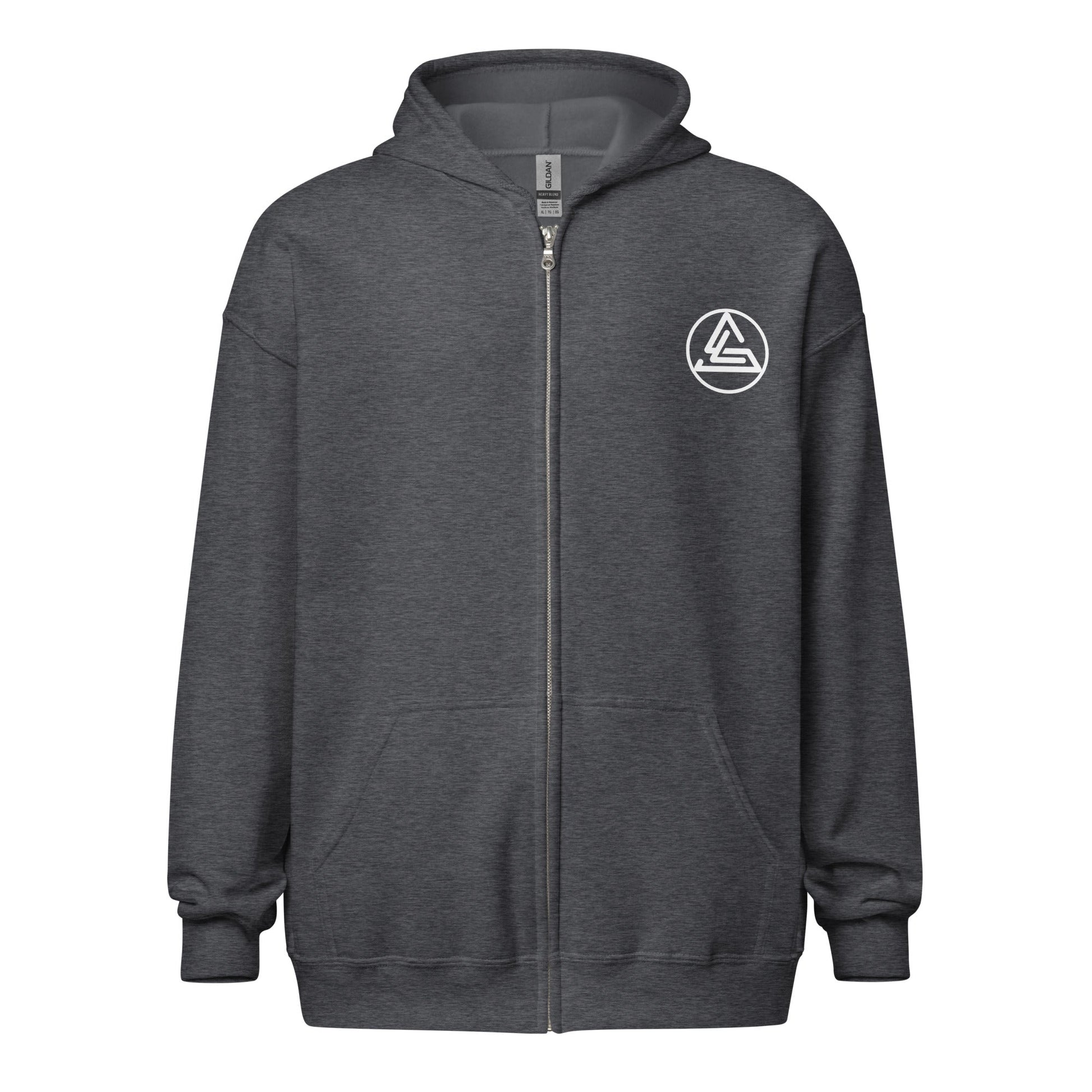 Sober Savage (back print) Zip Hoodie - Soberlands