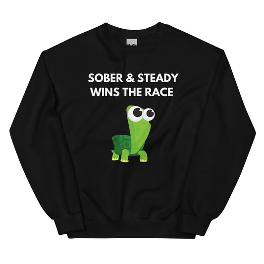 Sober & Steady Tortoise Sweatshirt - Soberlands