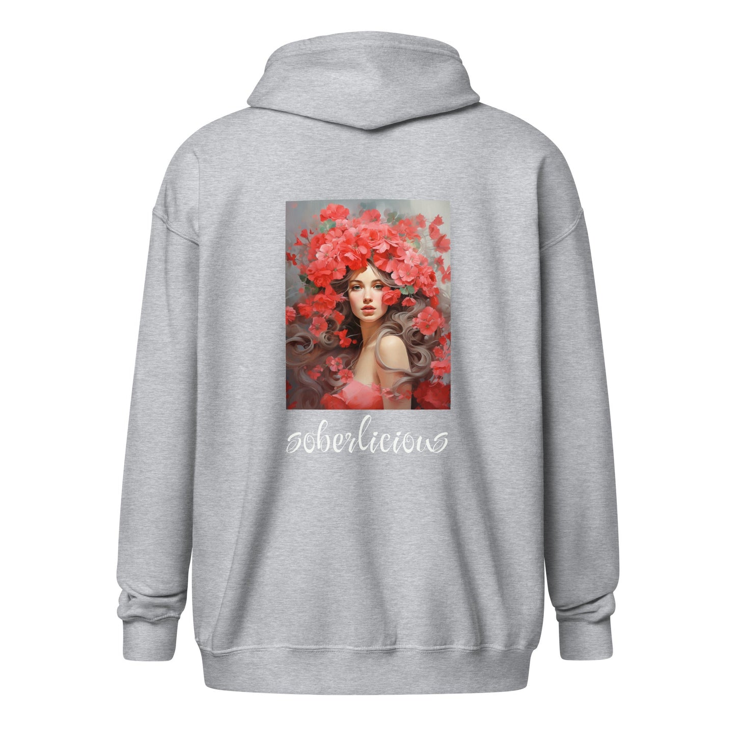 Soberlicious (back print) Zip Hoodie - Soberlands