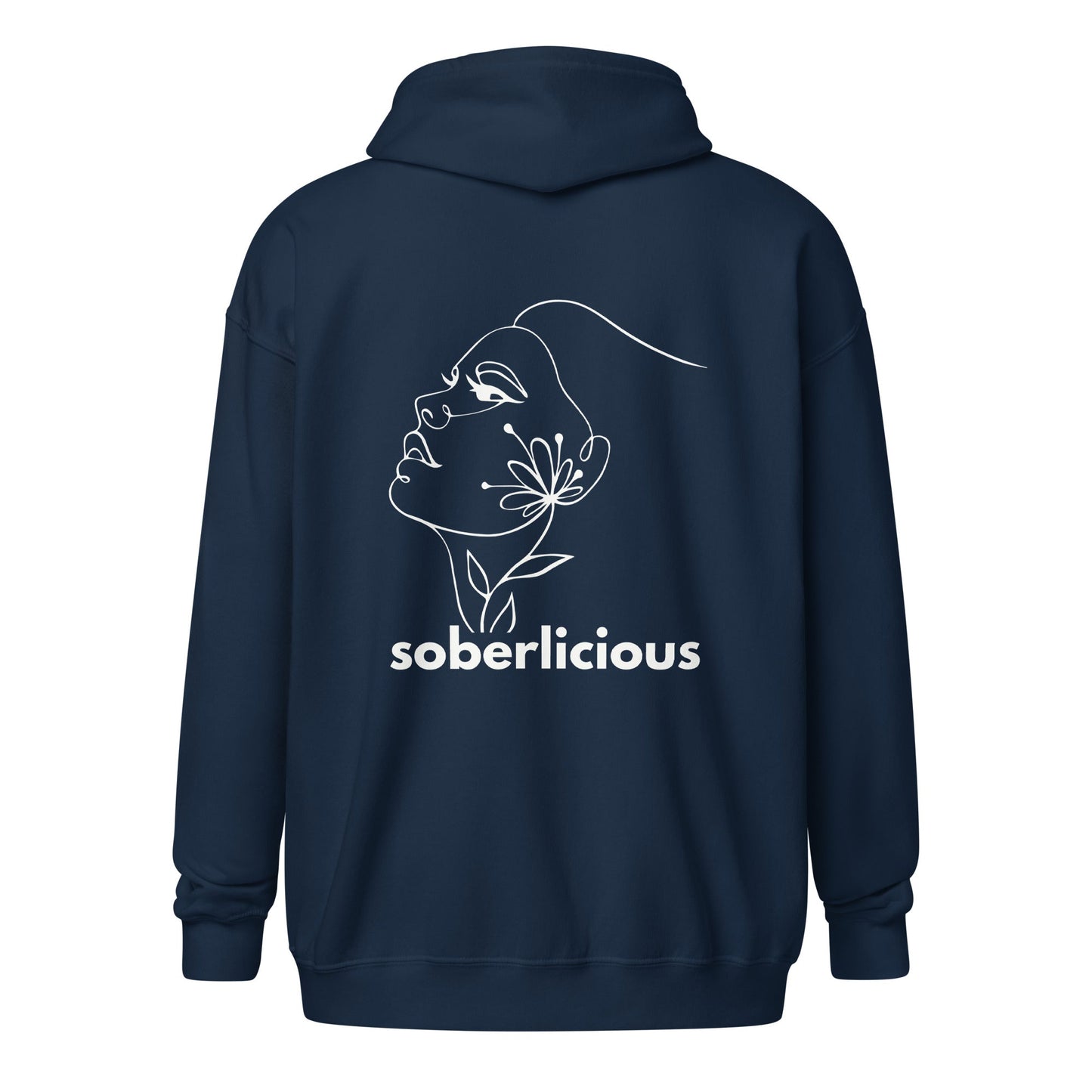 Soberlicious Lines (back print) Zip Hoodie - Soberlands