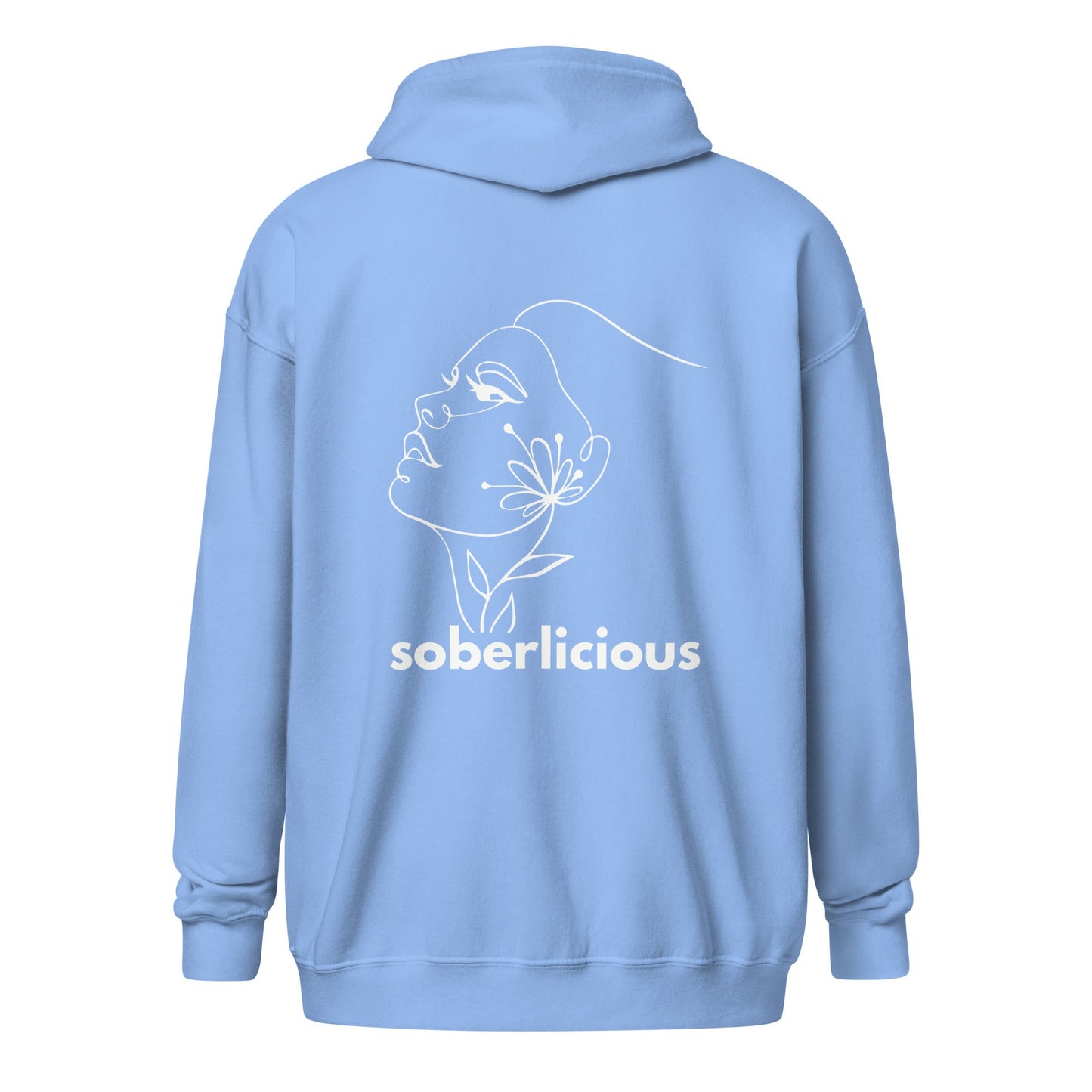Soberlicious Lines (back print) Zip Hoodie - Soberlands