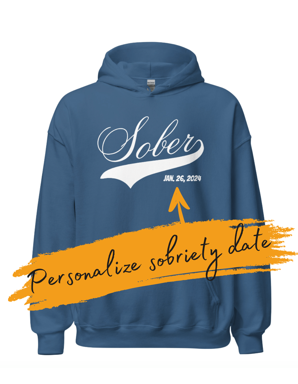 Sobriety Date Hoodie - Soberlands