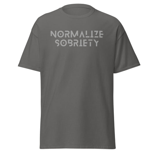 Normalize Sobriety Grey Tee