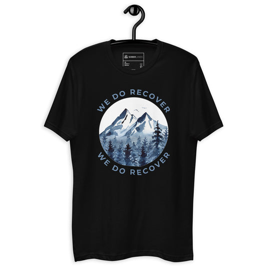 We Do Recover Men's Fitted Tee - Soberlands
